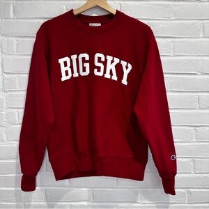 Champion Reverse Weave Big Sky Montana Ski Crewneck Sweatshirt Men's Small